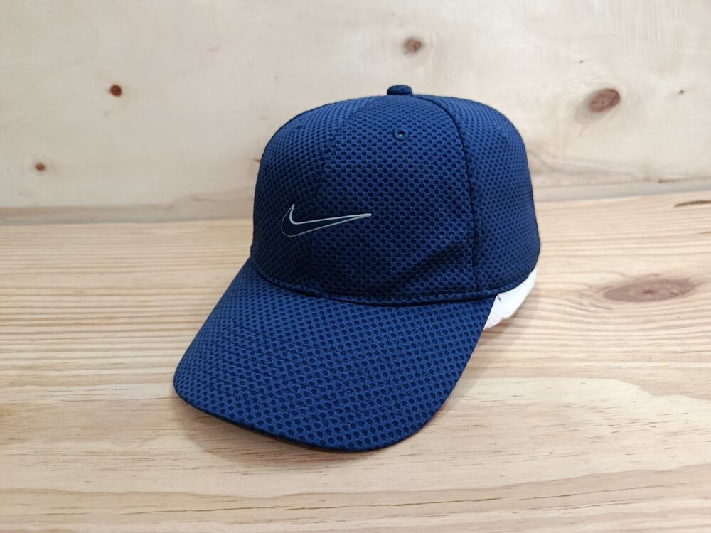 Nike Legacy 91 Dri-FIT Mesh Golf Hat Cap Navy Blue Swoosh Strapback Adjustable
